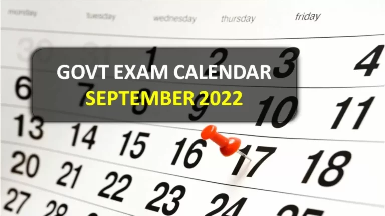 Govt Exam Calendar for September 2022: UPSC NDA/CDS, RRB Group D, UGC NET, IBPS Clerk, SSC CHSL Exams