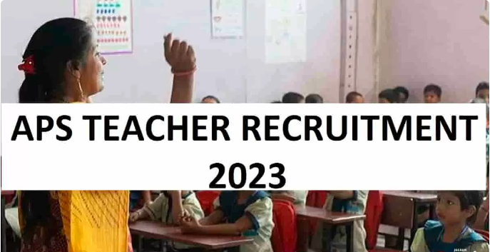 APS Recruitment 2023: Submit Application Form For PRT, TGT, PGT Posts