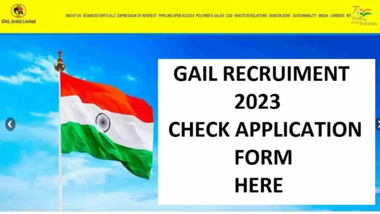 GAIL Recruitment 2023: Apply Online for Vacancies @gailonline.com