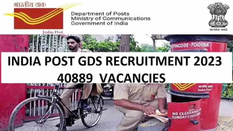 India Post GDS Recruitment 2023:Vacancies, Apply Online @indiapostgdsonline.gov.in